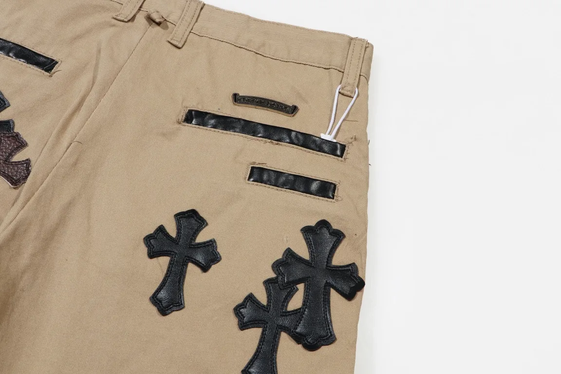 ［Premium］ K 020 【 】Chrome Hearts/ Chrome Hearts New Arrival ， 、 ， 。Mattyboy Same Style， Khaki 。 Retro ， 。 ， ， 。 Khaki ， 。Chrome Hearts Khaki chino ， ， 40 ， ，W 34 ， 。 ， 。 Color：Khaki Size：28 30 32 34 Sizes-xl In Stock Size 9
